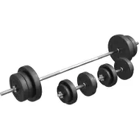 Gorilla Sports 70 kg Halterset Kunststof