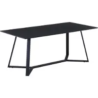 Möbilia tafel donkergrijs 180x75 cm