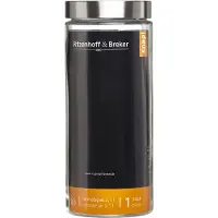 Ritzenhoff & Breker Voorraadpot "VIO", rond, 2,1 liter, van glas, met roestvrijstalen schroefdeksel, Opbergblikken, Transparant