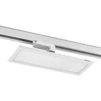 Arcchio Hairis LED paneel wit 3000 K, wit / opaal, Werkkamer / Kantoor, Kunststof, Modern, railverlichting