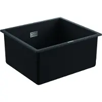 GROHE K700U composiet spoelbak - 45,7cm - Onderbouw - Met overloop - Granite Black