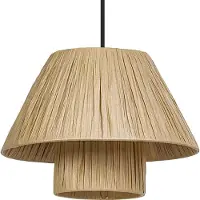 Osram Hanglamp Decor Bamboo Paper Hut, dimbaar, bruin / roest, Woon-/ Eetkamer, Bamboe, Landelijk, hanglamp