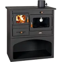 Prity Küchenofen, houtkachel, merk , model 1P34, rookkanaal aan de rechterkant – 10 kW + emissieklasse II