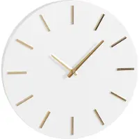 Mica Decorations Brixen Wandklok - Ø36 cm - Wit