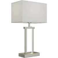 LINDBY Tafellampe , Sigurd, dimbare, Metallic, Woonkamer, Stof, Modern
