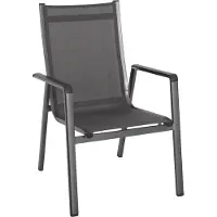 Mwh Elements dining tuinstoel aluminium/textileen 4 stuks