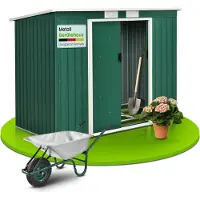 Juskys Metalen Tuinhuis - maat M - Donkergroen