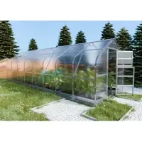 KLASIKA GREENHOUSES KLASIKA DROP Tuinkas - 20m² - 2, 5m x 8 m - 6 mm Dikte - Kweekkas - Polycarbonaat afdekking