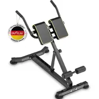 DH FitLife 5-in-1 Roman Chair - Hyperextension Bank - Voor Buik- en Lendetraining - Belastbaar tot 150 kg - Voor Curls en Gewichtstraining