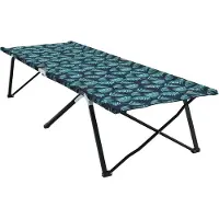 Syfax Opvouwbaar Camping Bed Bossen 206 x 76 x 74 cm Oxford en Staal