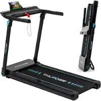 Thunder Loopband - Opvouwbaar - 17 km/u - LED-display - 130 kg - ULTRA-BLACK