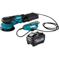 Makita Slijpmachine + polijstmachine, BO 001 CGT1 Accuschuurmachine 40 V max. 125 mm 5,0 mm slag Borstelloos + 1x oplaadbare accu 5,0 Ah. (Excentrische schuurmachine)