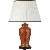 Elstead Lighting LED Tafellamp Datai | 1X E27 Max 60W | Terracotta and Gold