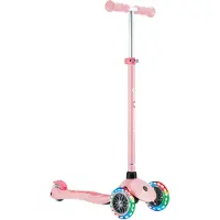 Globber Kinderstep - Primo Plus - Lichtgroen/Mint - Vanaf 3 Jaar - Lichtgevende Wielen - T-bar In Hoogte Verstelbaar
