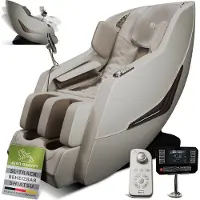 Juskys Massagestoel Paros - Incl. Volledige Lichaamsmassagefunctie - Beige