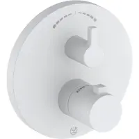 Kludi Nova Fonte - Thermostatische inbouwkraan, voor 2 functies, mat wit 208305315