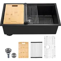 Vevor Granieten Keuken Spoelbak (762 x 457 x 230 mm) voor opbouwmontage
