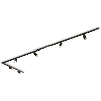 Calex Railverlichting set, 3m met 6 Spots, GU10, mat Zwart, tracklight Plafondlamp