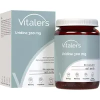 Vitaler's Uridine 300 mg, 60 capsules, veganistisch, voedingssupplement, zonder conserveermiddelen, zuivere kwaliteit