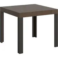 Itamoby - Uittrekbare eettafel 90/246x90 cm, serie Linea, notenhoutfineer, poten in antracietgrijs