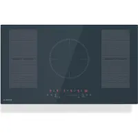Klarstein Delicatessa 90 Flex Inductiekookplaat – 5-zones inbouwkookplaat, 9.500 W met Thermoboost, Flexzone, Sensecontrol, timer en kinderslot, Glaskeramiek antraciet, 90 cm design