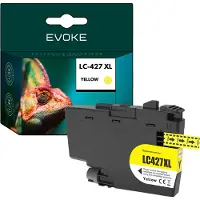 Evoke Inktcartridge Brother LC427XLY geel , 5000 pagina's , LC427XLY , compatibel met MFCJ5955DW J6955D MFC-J6957DW J6959DW