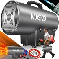 MASKO Gas Verwarming – Heteluchtkanon Warmtekanon met Piezo-Ontsteking & Oververhittingsbeveiliging