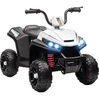 AIYAPLAY Elektrische kinderauto Kunststof, Metaal 85L x 55,5B x 62H cm Wit