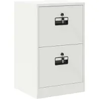 vidaXL Bestandkast met lade Wit 45,5 x 42 x 74,5 cm Koudgewalst Staal