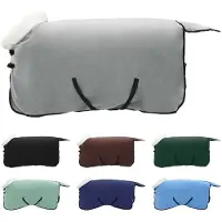 vidaXL Paardendeken Volledig Lichtgrijs 75 cm Polar fleece