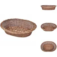 vidaXL Hondenmand van wilgentenen, naturel, 70 cm - Hondenbedden