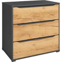 Vicco Ruben Dressoir – 48 x 77.6 cm met laden Krachtige eik goud