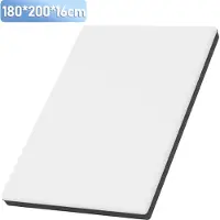 HENGDA Premium ergonomische koudschuimmatras, 180x200x16 cm, zeer absorberend, hoge ademendheid, H3 hardheid, vermindert fysieke spanning