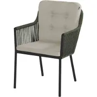 Hartman Cairo dining tuinstoel aluminium/rope 2 stuks