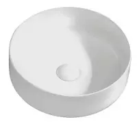 Kielle Idolio - Opzetwastafel, diameter 36 cm, wit 30624430