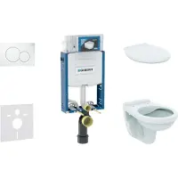 Geberit Kombifix - Set voor wandmontage, Alpha-wc met zitje, Sigma01-spoelknop, alpine wit 110.302.00.5 NR1