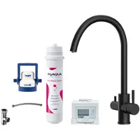 Kielle Wimeo - Keukenkraan inclusief filter, mat zwart 10525SFI124