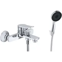 Kielle Nefia - Badkraan met accessoires EcoSpare, chroom 10327SN10
