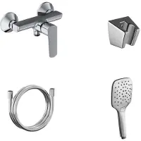 Ravak Life - Douchekraan met accessoires, chroom X07S111