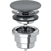 Villeroy & Boch - Niet-afsluitbare afvoerplug, grafiet 683500I4