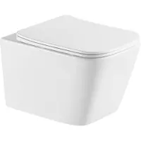 Kielle Arkas I - Hangend toilet met Softclose zitting, Vortex Rimless+, wit 30111010-SET1