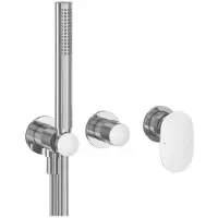 Ravak Spring - Inbouwmengkraan voor 2 functies, met inbouwdeel, met accessoires, chroom X070534
