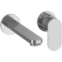 Ravak Chrome II - Inbouw wastafelkraan, 2-gats installatie, met huis, chroom X070586