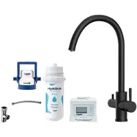 Kielle Wimeo - Keukenkraan inclusief filter, mat zwart 10525SFI104