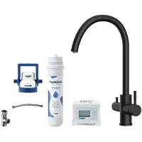 Kielle Wimeo - Keukenkraan inclusief filter, mat zwart 10525SFI114
