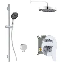 Kielle Nefia - Inbouwkraan voor 2 functies, met accessoires EcoSpare en huis, chroom 20627SP50