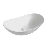 Kielle Idolio - Opzetwastafel 59x36 mm, wit 30624600