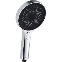 Kielle Oudee - Douchekop 130, 3 stralen, EcoSpare, chroom/zwart 20402000E