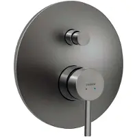 Novaservis Ferro Ciriculus - Inbouwkraan, voor 2 functies, met huis, gun metaal BCK7PGM