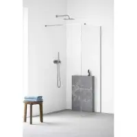 Kielle Meara - Douchewand Walk-In, 120x200 cm, chroom/helder glas 20726WI1200